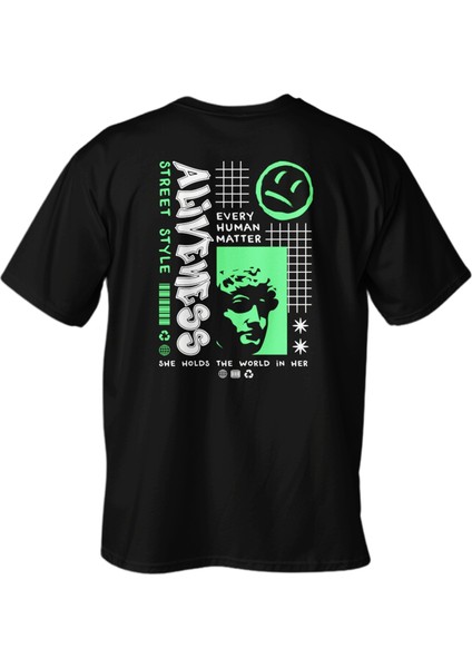 Regular Aliveness Baskılı T-Shirt