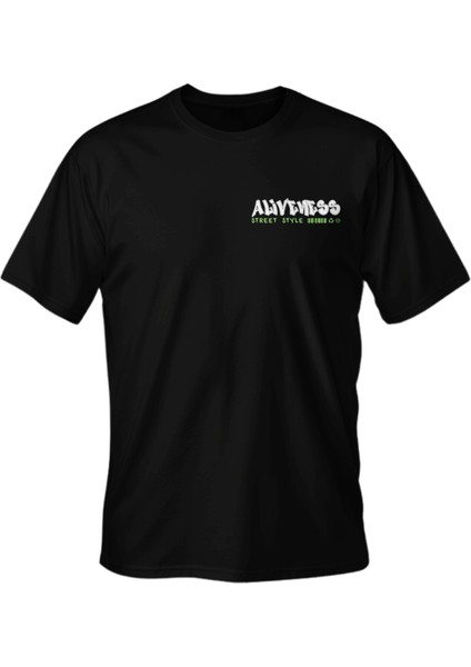 Regular Aliveness Baskılı T-Shirt