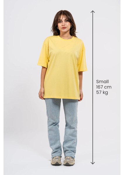 Oversize Göğüste Dont Smoke Baskılı Tshirt fırsatları