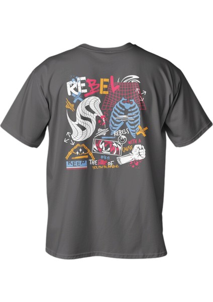 Regular Rebel Baskılı T-Shirt