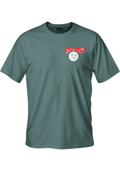 Regular Depression Baskılı T-Shirt fiyatları