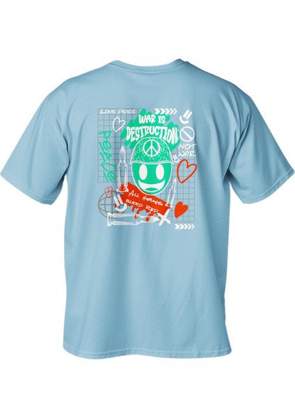 Regular Destruction Baskılı T-Shirt