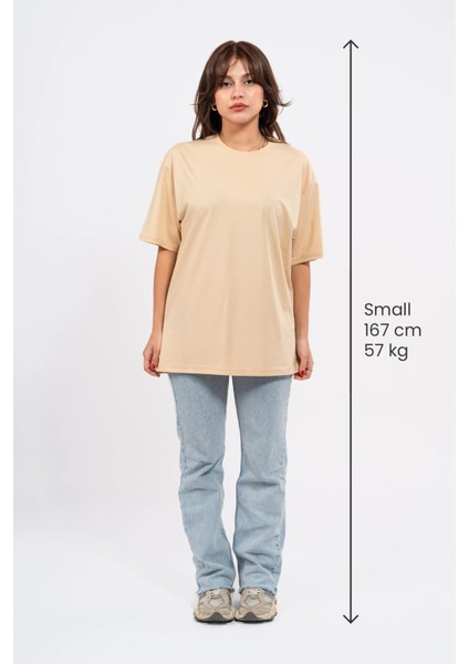 Oversize Reckless Baskılı Tshirt