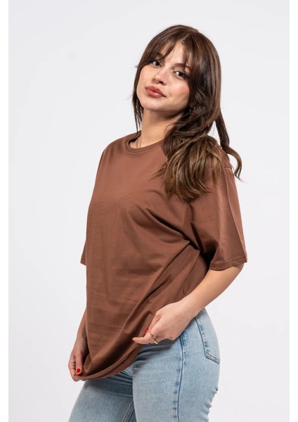 Oversize Sırtta Bloom Baskılı Tshirt modelleri
