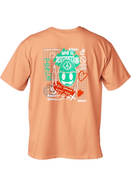 Regular Destruction Baskılı T-Shirt