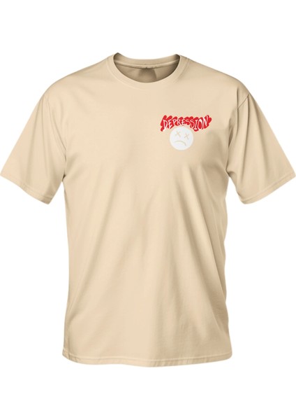 Regular Depression Baskılı T-Shirt fiyatları