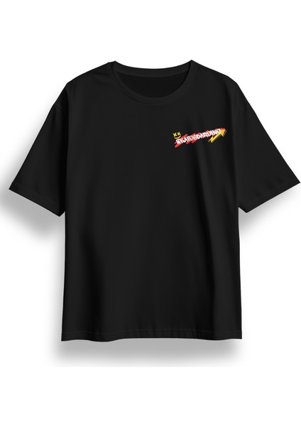 Oversize Skateboarding Baskılı Tshirt