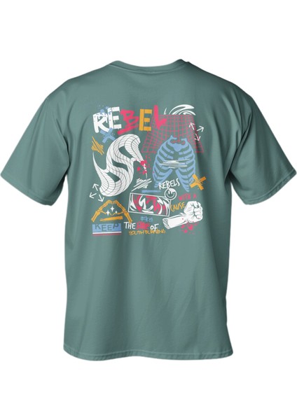 Regular Rebel Baskılı T-Shirt