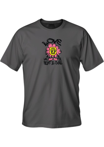 Regular Like The Flower Baskılı T-Shirt