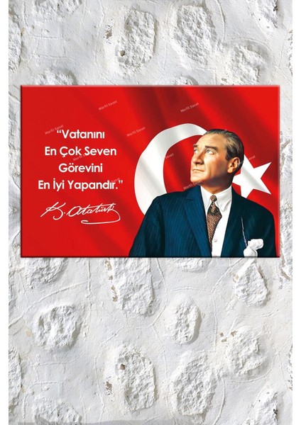 Atatürk Makam Panosu Tablosu Kanvas Tablo Resmi Kurumlar Okullar fiyatları