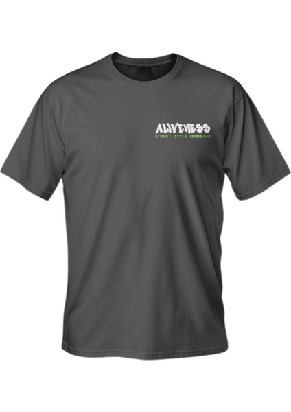 Regular Aliveness Baskılı T-Shirt