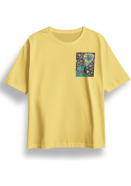 Oversize Street Stars Baskılı Tshirt