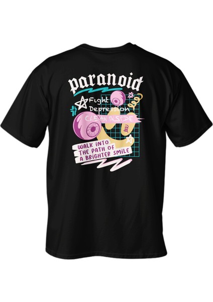 Regular Paranoid Baskılı T-Shirt