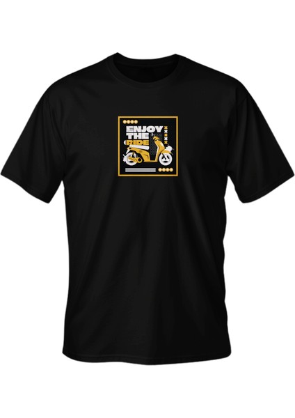 Regular Enjoy The Ride Baskılı T-Shirt