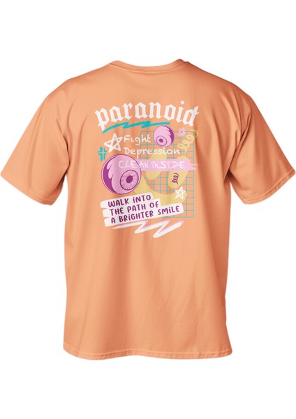 Regular Paranoid Baskılı T-Shirt