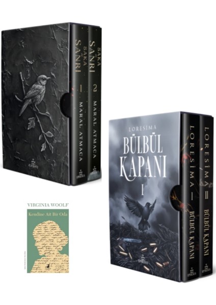 Bülbül Kapanı 1, 2 Saka ve Sanrı 1, 2 Loresima ve Maral Atmaca 4 Kitap Ciltli Kutulu Set