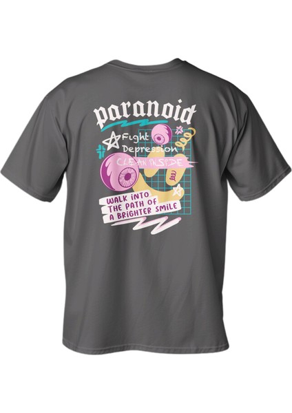 Regular Paranoid Baskılı T-Shirt