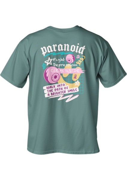Regular Paranoid Baskılı T-Shirt