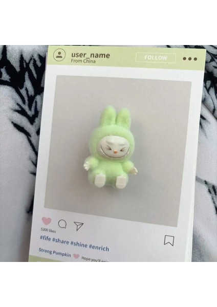 Yeni Mini Oturma Duruş Aksiyon Figürü Sevimli Bebekler Seti Model Koleksiyon Dekor Süsleri Aksesuarları Çocuk Hediyeleri Renk: Yeşil (Yurt Dışından)