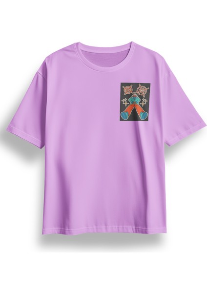 Oversize Street Game Baskılı Tshirt