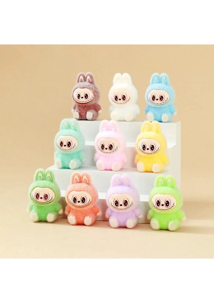 Serisi Mini Flocking Exquisit Sevimli Bebek Hediyesi Diy Kolye Aksesuarları Dekorasyon Entegre Bebek Oyuncakları Hediyeler Renk: 10 Pcs Set B (Yurt Dışından)