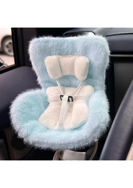 Araba Bebek Güvenliği Koltuğu Kawaii OB11 Bebek Peluş Koltuk Araba Havası Aromament Dekorasyon Takımında Tüm Bebekler Için Dekorasyon Takım Wihtin 18CM Renk: Mavi (Yurt Dışından)