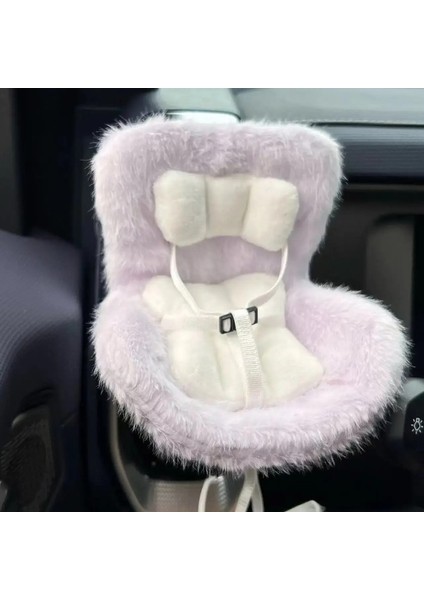 Araba Bebek Güvenliği Koltuğu Kawaii OB11 Bebek Peluş Koltuk Araba Hava Aromament Dekorasyon Takımında Tüm Bebekler Için Dekorasyon Takım Wihtin 18CM Renk: Açık Gri (Yurt Dışından)