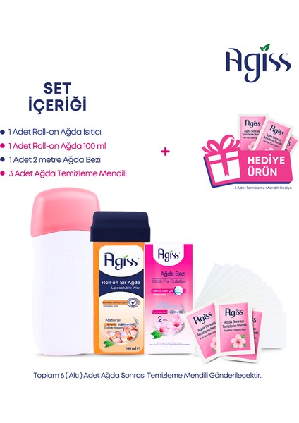 Roll-On Sir Ağda Isıtıcı Set
