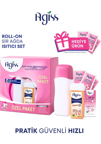 Roll-On Sir Ağda Isıtıcı Set