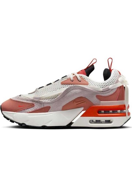 Air Max Furyosa Sneaker White Platform Taban 4cm Kadın Günlük Spor Ayakkabı Krem Turuncu
