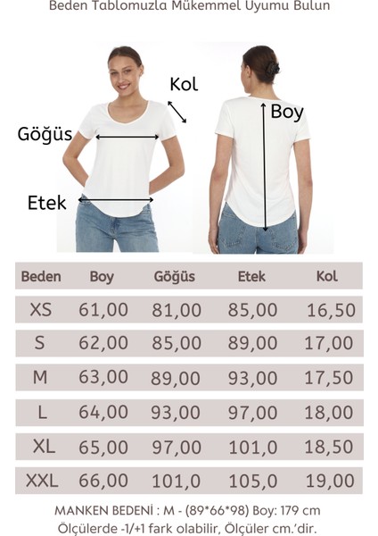 Extra Yumuşak Viscon Tişört-Ekru