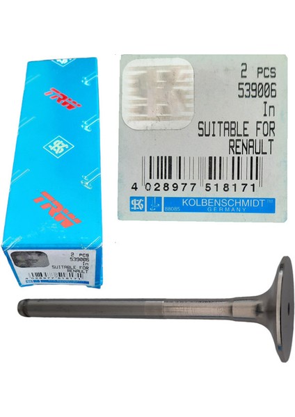 Renault R19-CLIO Motor Subap Valf In 510204F, 510204-F, 7701466716 (2 Lı Paket)