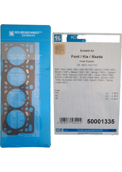 Mazda-Kıa-Ford 626-BESTA-B2200-E2200-ESCORD 2.0-2.2 Sılındır Kapak Conatsı R201-10-271G