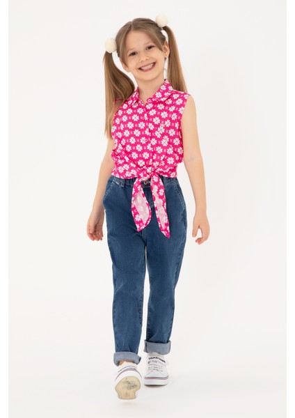 Kız Çocuk Açık Mavi Pantolon (Jean) 50308357-DN0021