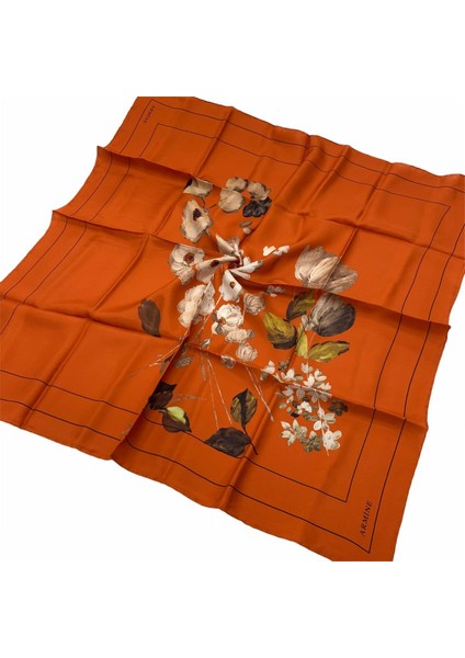 Nostalji Serisi Ipek Twill Eşarp 8128D-08
