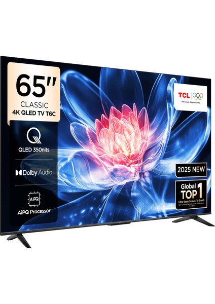 65T6C 65" 165 Ekran Uydu Alıcılı 4K Ultra HD QLED Google TV