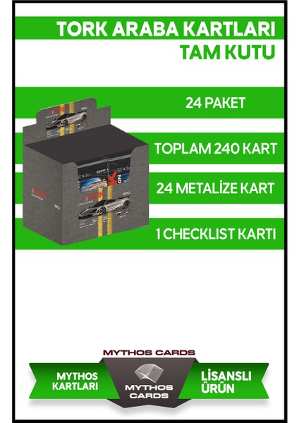 Tork Collection Card - Koleksiyonluk Araba Kartı - Tam Kutu