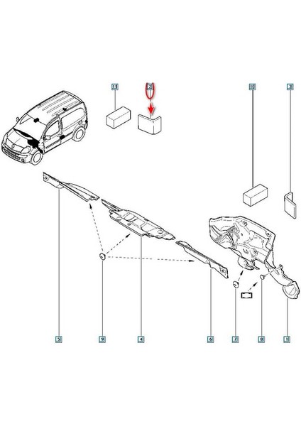 Renault Sessızlestırıcı Takoz Kango Iı