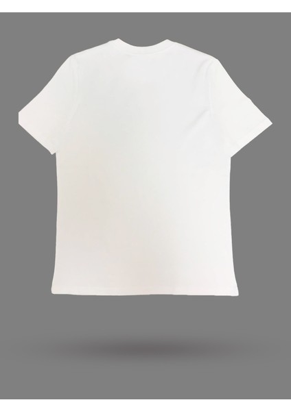 Beyaz Basic Model Bisiklet Yaka Tişört modelleri