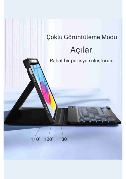 iPad Air 11 Uyumlu 4/5/6 Nesil M2/m3 2025 Klavyeli Tablet Kılıfı modelleri