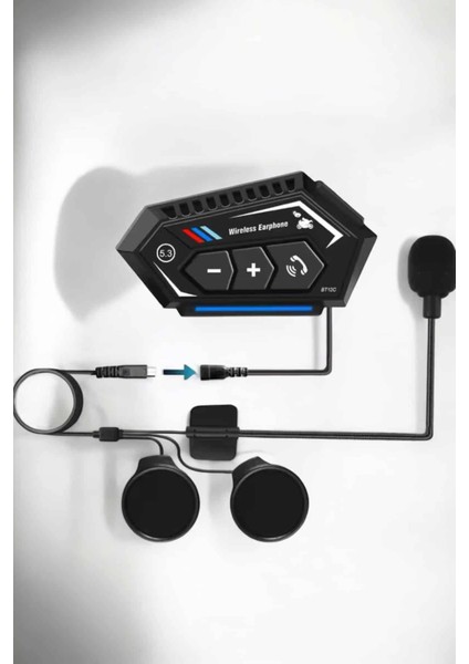 Interkom Intercom Kask Kulaklık BT22 Bluetooth Motosiklet Kulaklık 5.0 Bluetooth