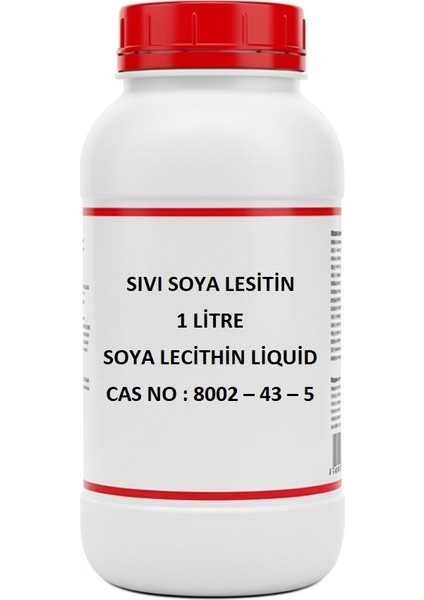 Sıvı Soya Lesitin 1 Kg - Soya Lecithin Liquid - 1 Kg/HDPE Şişe - Yüksek Kaliteli