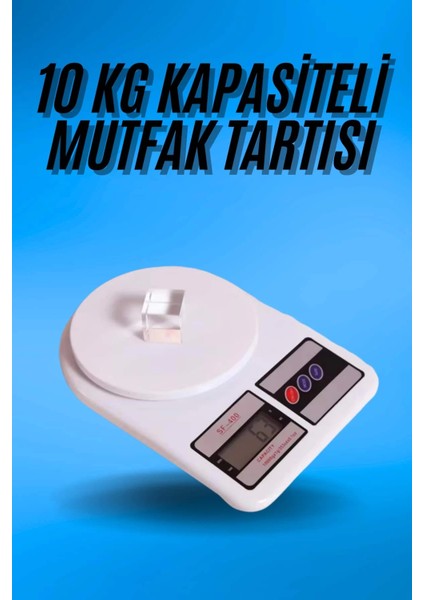 Dijital Hassas 10 kg Mutfak Terazisi Tartısı LCD Ekran Mutfak Tartısı
