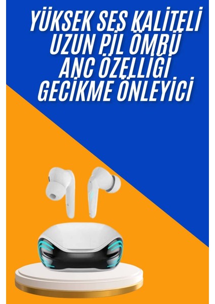 Oyuncu Kulaklığı Mikrofonlu Gürültü Engelleme Gecikme Önleyici Bluetooth Kulaklık