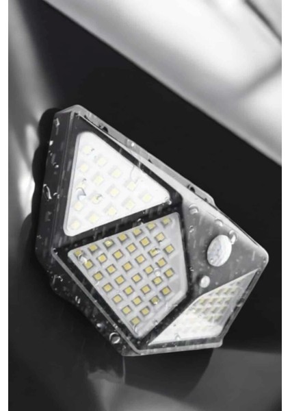 Güneş Enerjili Bahçe Aydınlatma Lambası Solar 100 LED Lamba