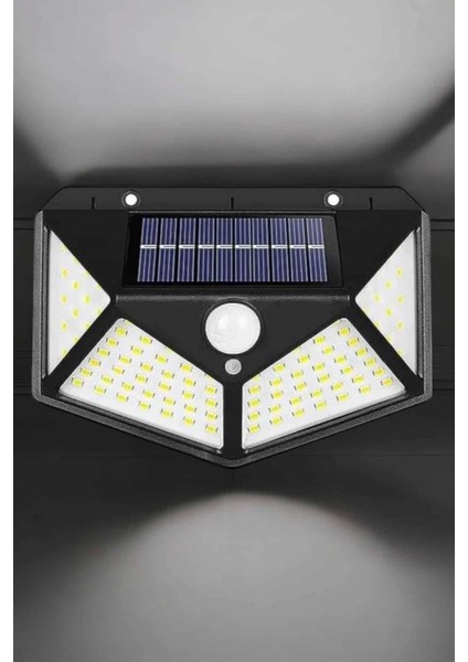 Güneş Enerjili Bahçe Aydınlatma Lambası Solar 100 LED Lamba