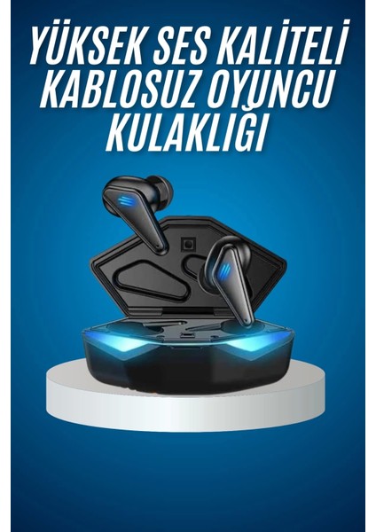 Bluetooth Kulaklık Oyuncu Kulaklığı Rgb Işıklı Oyunlarda Düşük Gecikme
