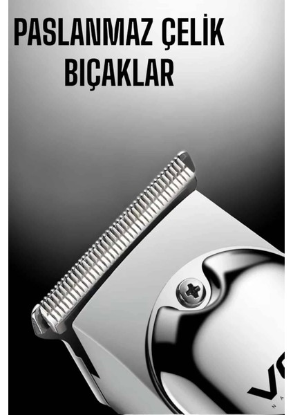Tıraş Makinesi Paslanmaz Çelik Taraklı Güçlü Motor