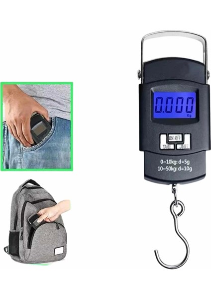 50 kg Dijital El Terazisi Cep Tartısı El Kantarı Terazi