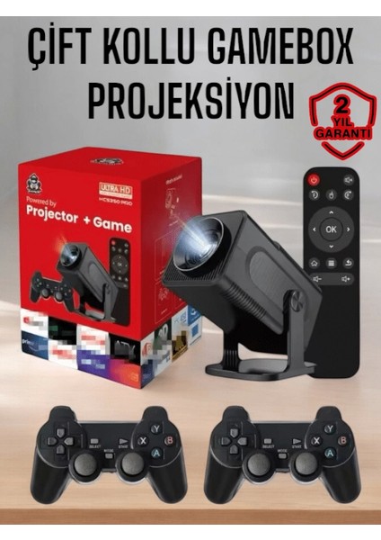Android Projeksiyon ve Çift Kollu Game Box